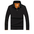 Men's Long Sleeve Business Plus Size POLO Shirt