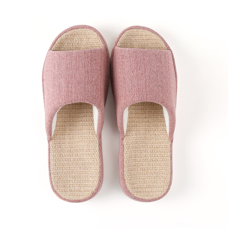 Cotton And Linen Slippers Household Four Seasons Couples Home Floor Indoor Non-Slip