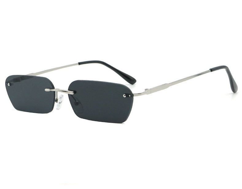 Fashion Rectangle Rimless Eye Protection Sunglasses