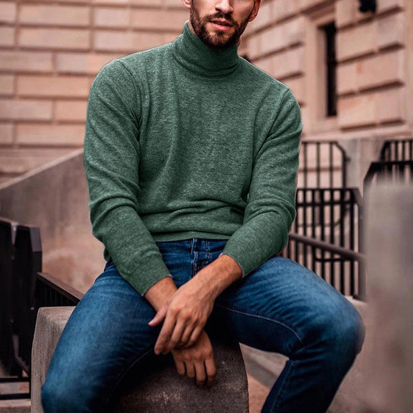 Turtleneck Knitted Base T-shirt