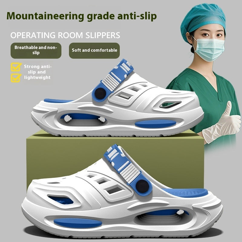 Slippers Men's Summer Outdoor Hole Shoes Deodorant And Non-slip