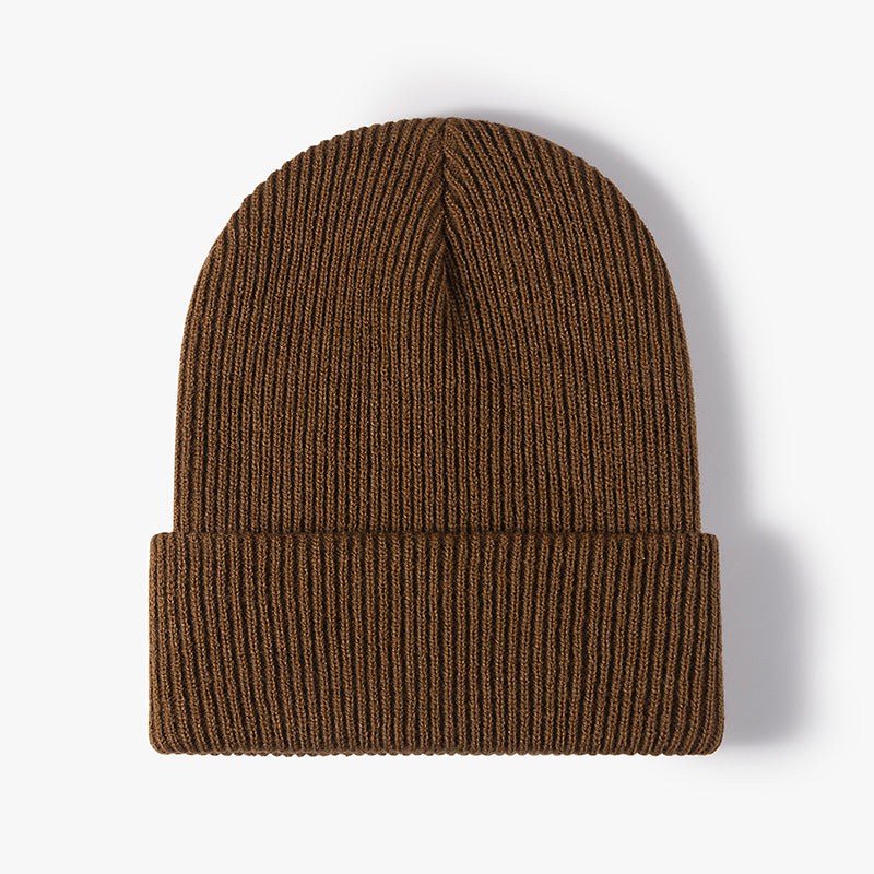 Simple Warm Thick Double Layer Men's Woolen Cap