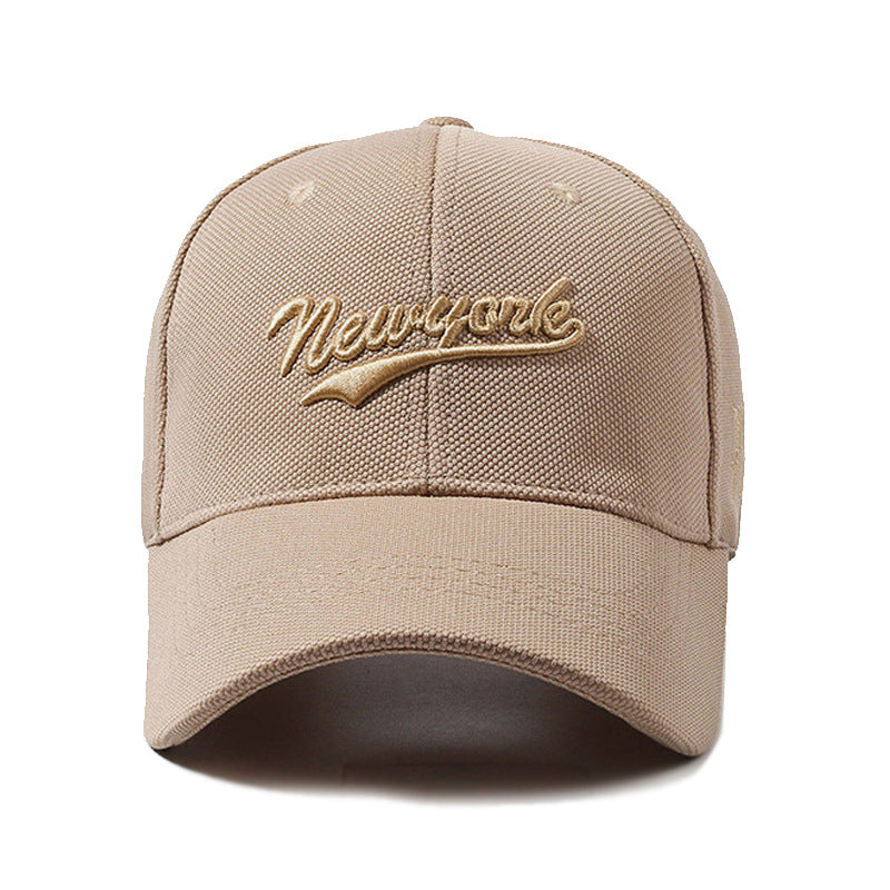 Hard Crown Baseball Cap Men's And Women's Embroidered Letters