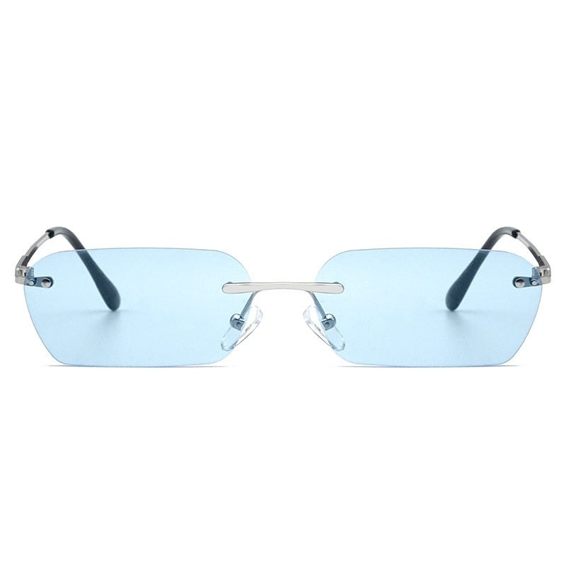 Fashion Rectangle Rimless Eye Protection Sunglasses