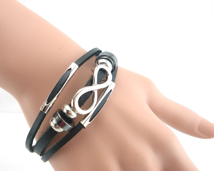 neutral non-mainstream leather retro men's leather bracelet