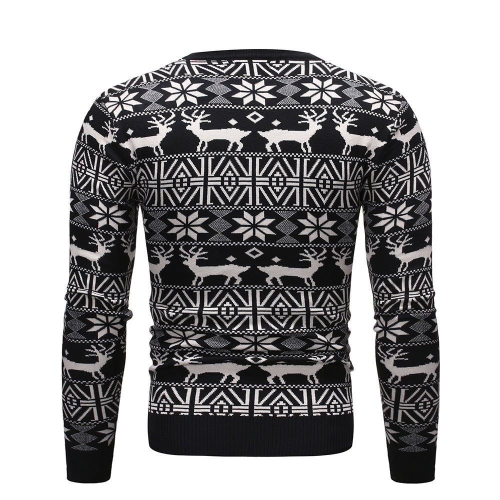 Printed Camouflage Casual Sweater