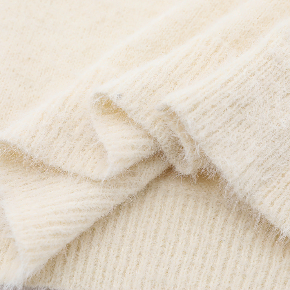 American Street Fashion Loose Long Sleeve Pullover Sweater Bottoming Sweater