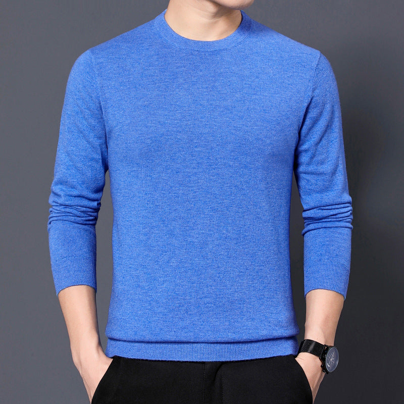 Round neck slim fit sweater