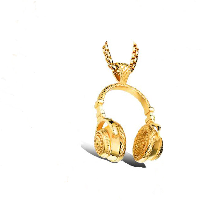Music Headset Pendant Necklace