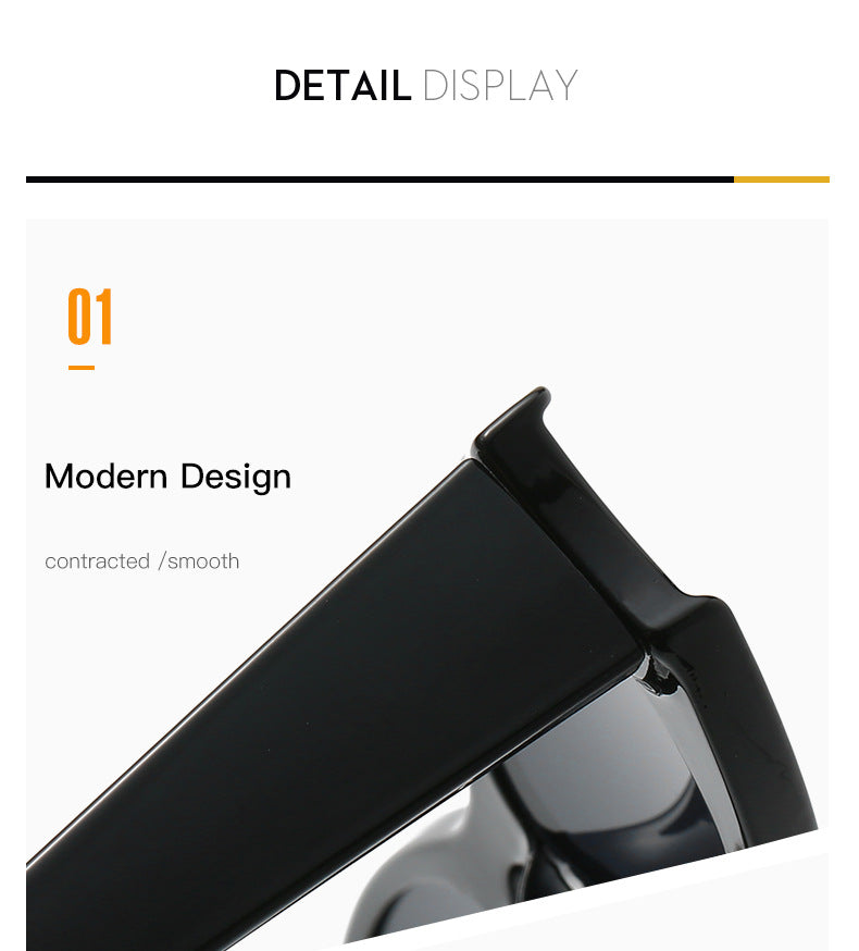 Women's Mirror Concave Shape Personalized Sunglasses