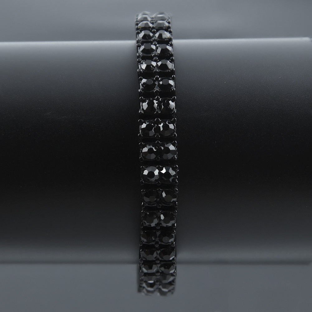 men's rhinestone bracelet blingbling cross-border