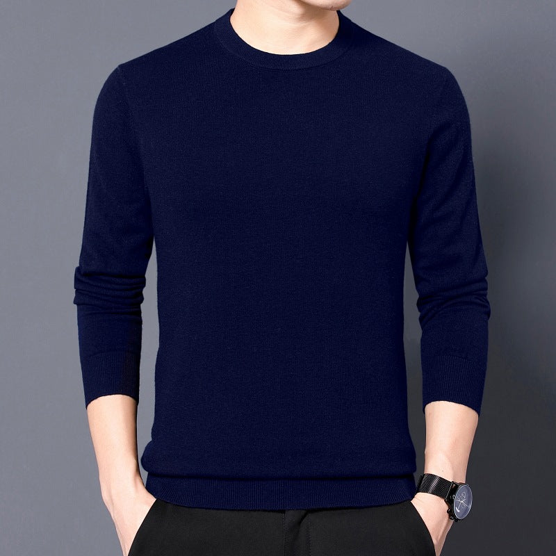 Round neck slim fit sweater