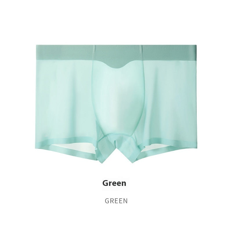 3D Die Ice Silk Men's Underwear Seamless Summer Thin Quick-drying