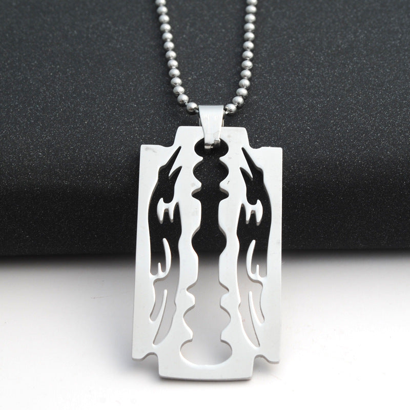 Blade necklaces men pendants