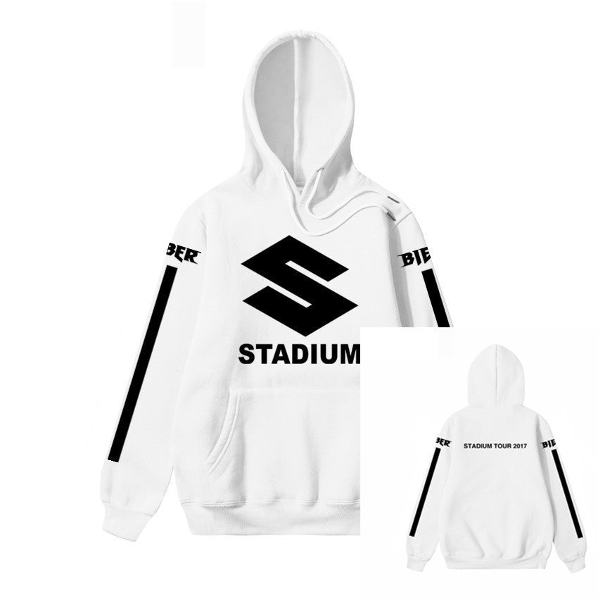 English Print Thick Yellow Pullover Hoodie