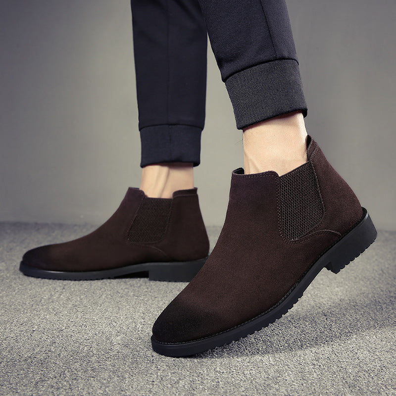 High Top Chelsea Ankle Boots