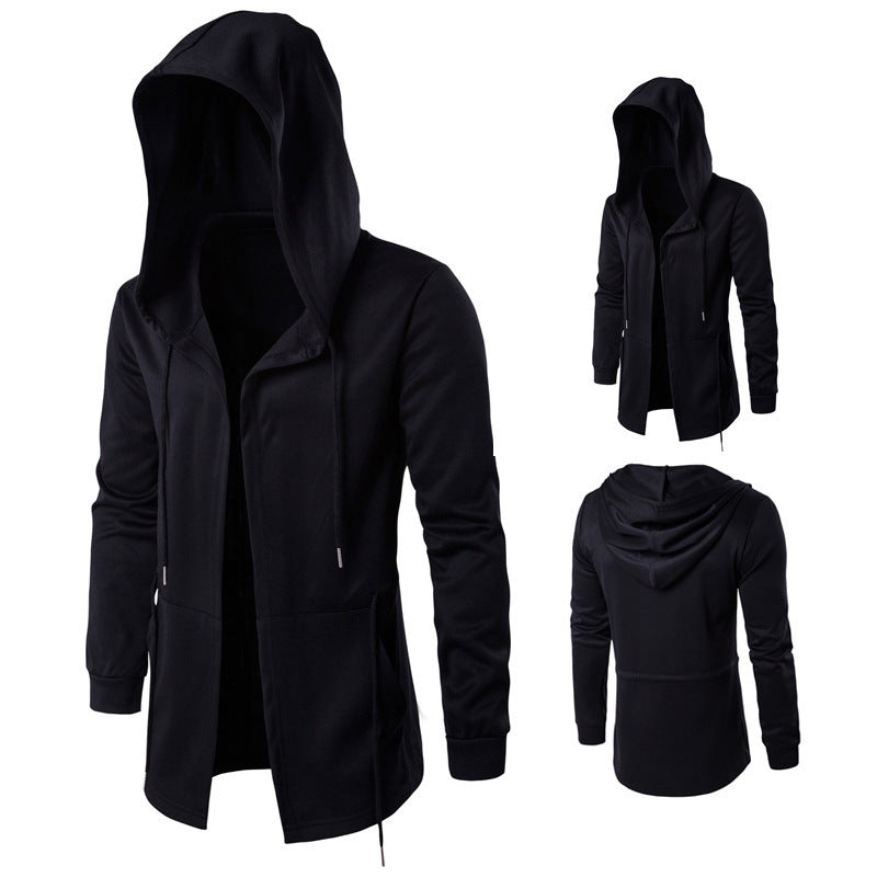 Mid-length Cloak Wizard Cloak Hooded Jacket