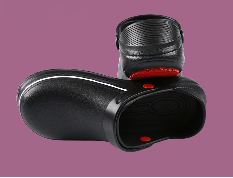 YEINSHAARS EVA Unisex Slippers Non-slip Waterproof Oil-proof Kitchen Work Cook Shoes for Chef Master Hotel Restaurant Slippers