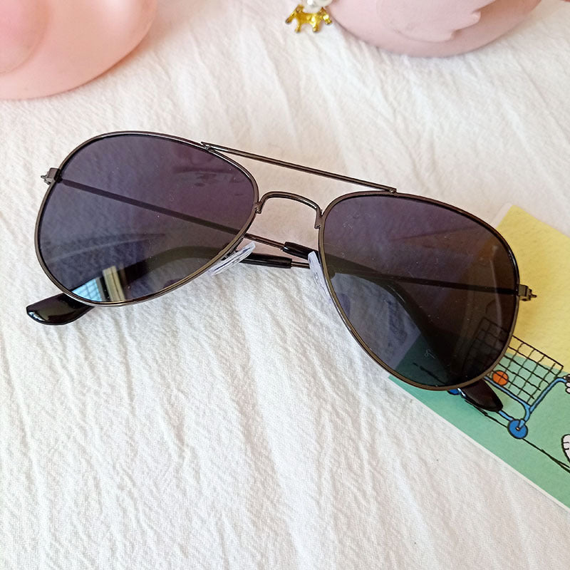 Children's Colorful Reflective Aviator Sunglasses