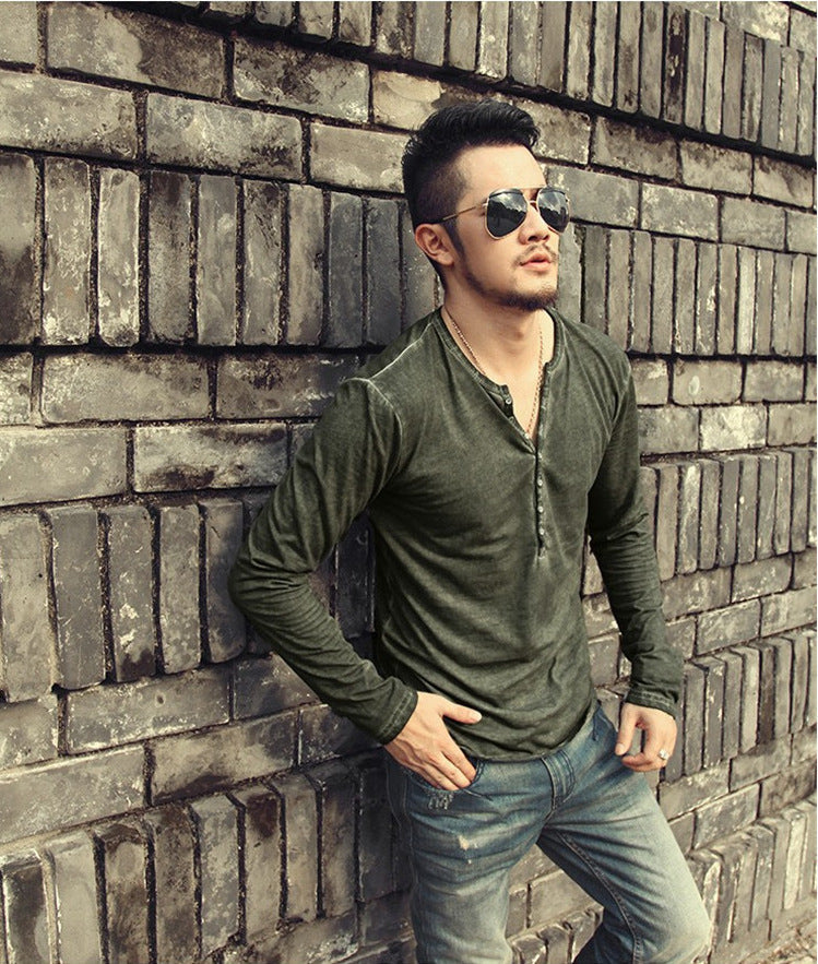 Men's Bottoming Shirt Long Sleeve Slim T-Shirt