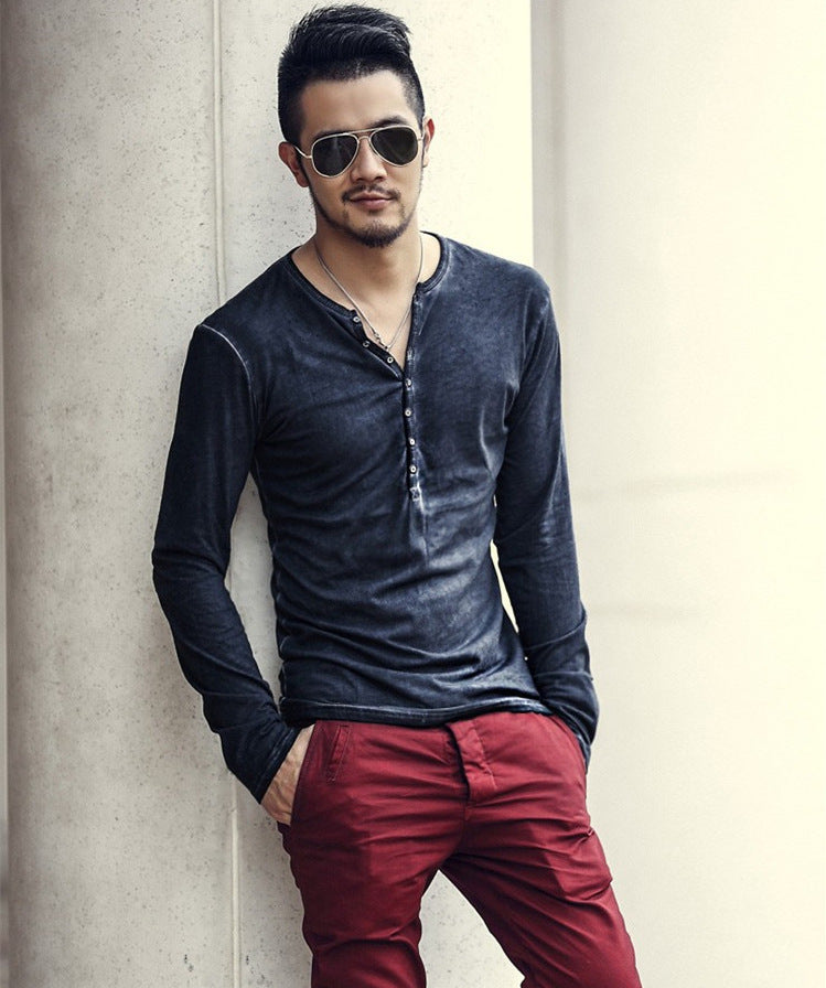 Men's Bottoming Shirt Long Sleeve Slim T-Shirt