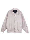 Suede Jacket Autumn and Winter Button Baseball Uniform Loose Jacket Men