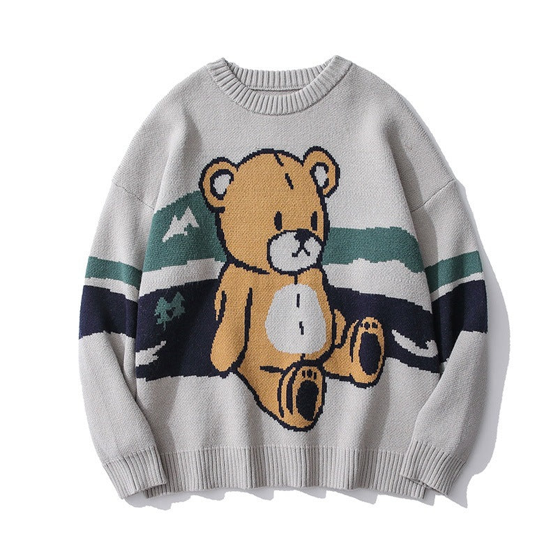 Japanese Bear Couple Sweater Men