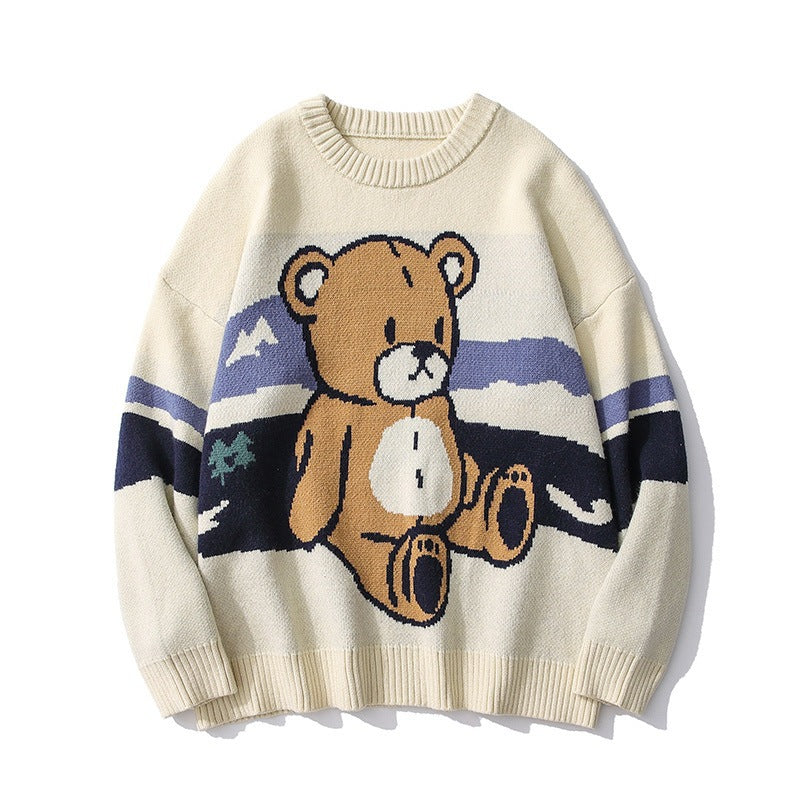 Japanese Bear Couple Sweater Men