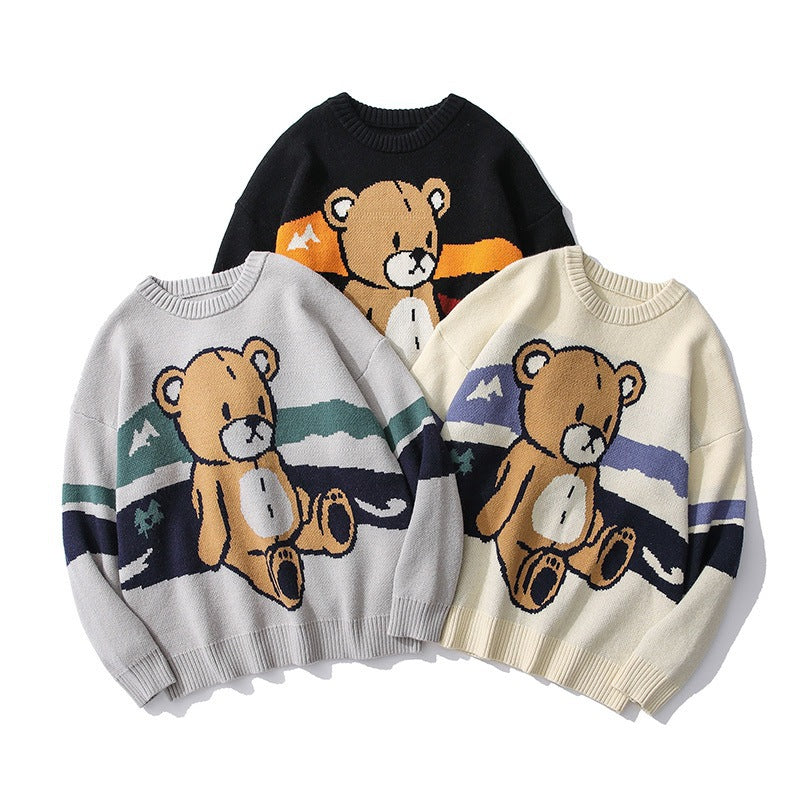 Japanese Bear Couple Sweater Men