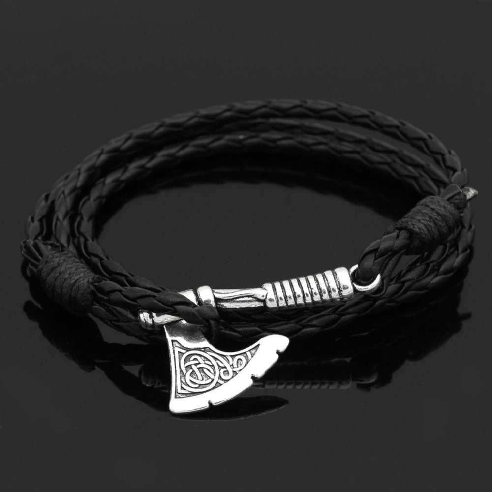 Leather Pendant Multilayer Bracelet