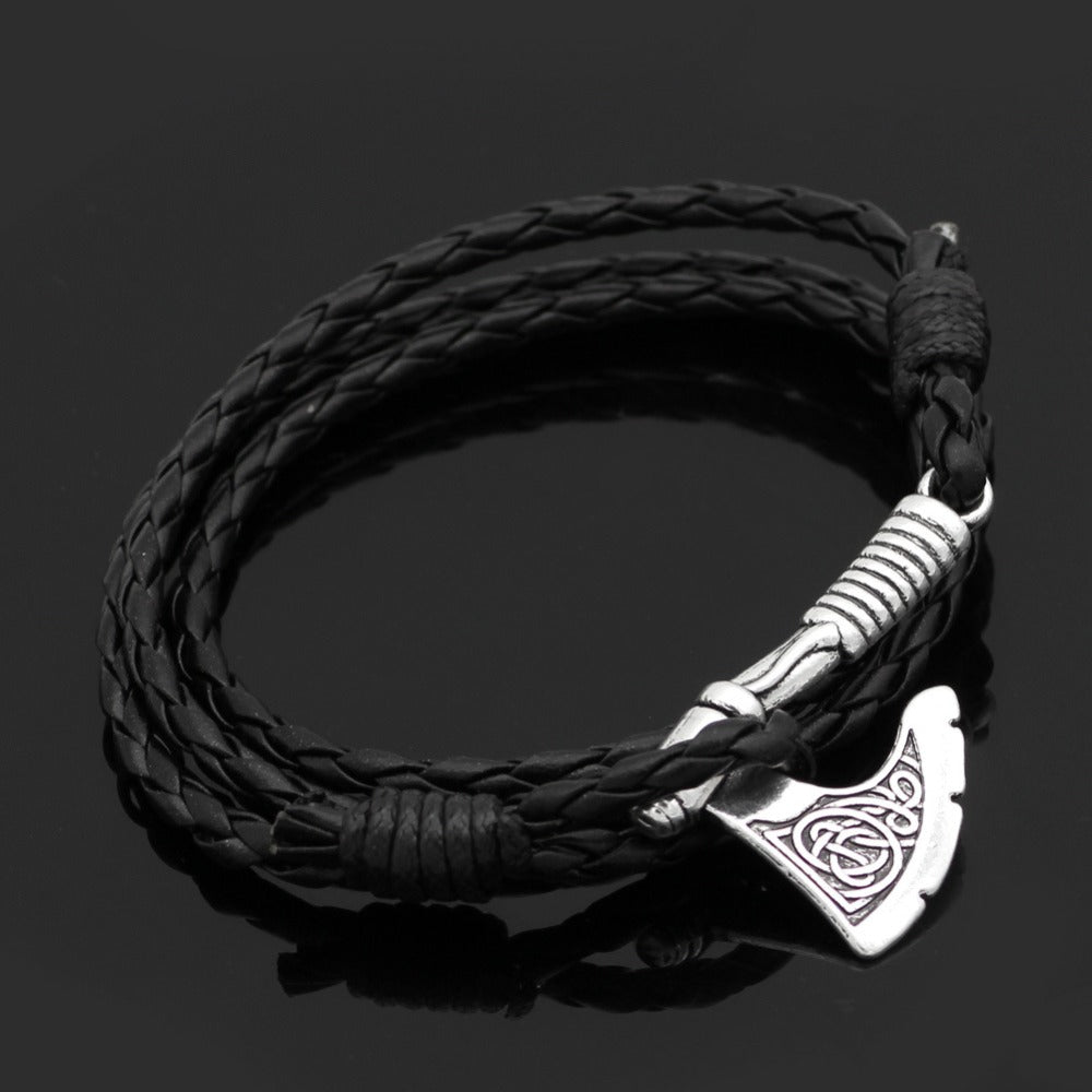 Leather Pendant Multilayer Bracelet