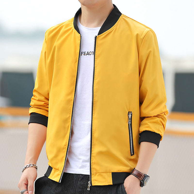 Men's Baseball Collar Jacket