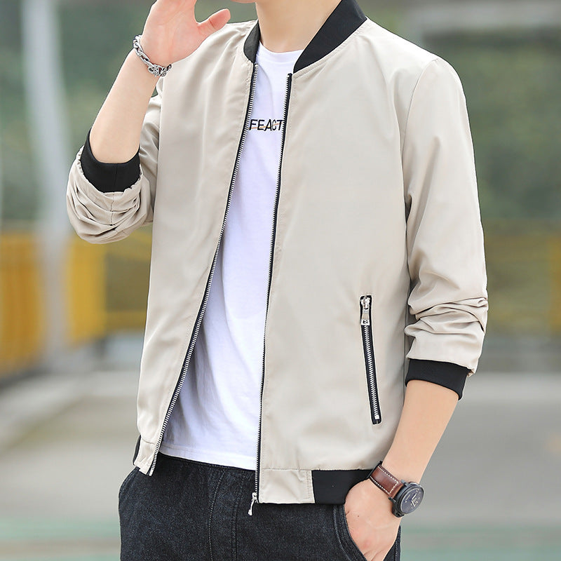 Men's Baseball Collar Jacket