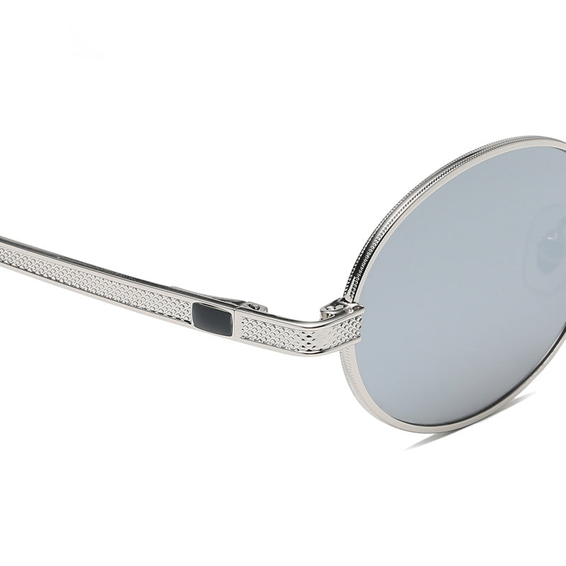 Fashion Metal Retro Colorful Round Sunglasses