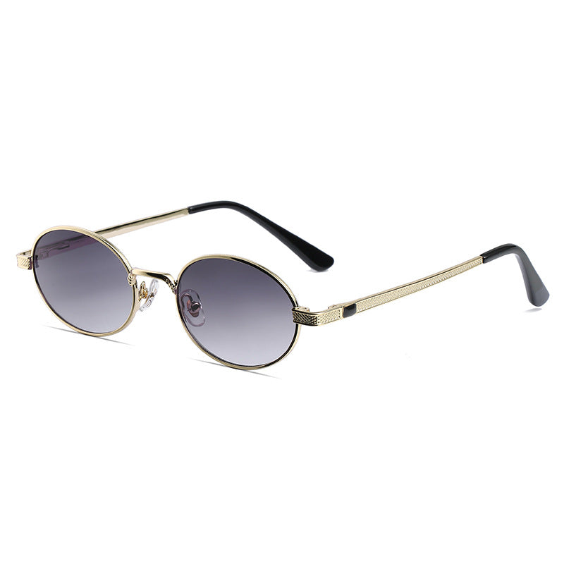 Fashion Metal Retro Colorful Round Sunglasses