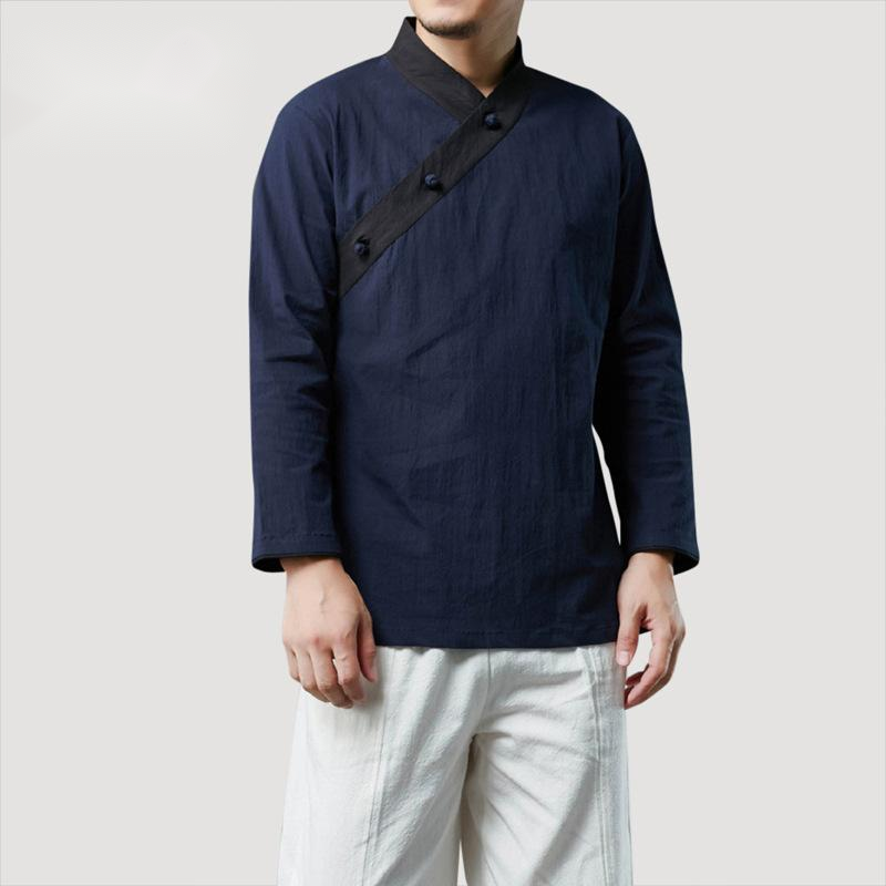 Color-Blocking Hedging Men's Hanfu