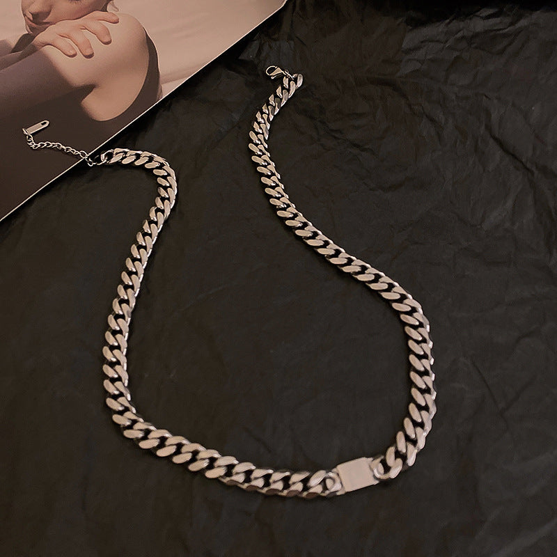 Hip Hop Geometry Fashion Necklace Cold Wind Clavicle Chain Necklace