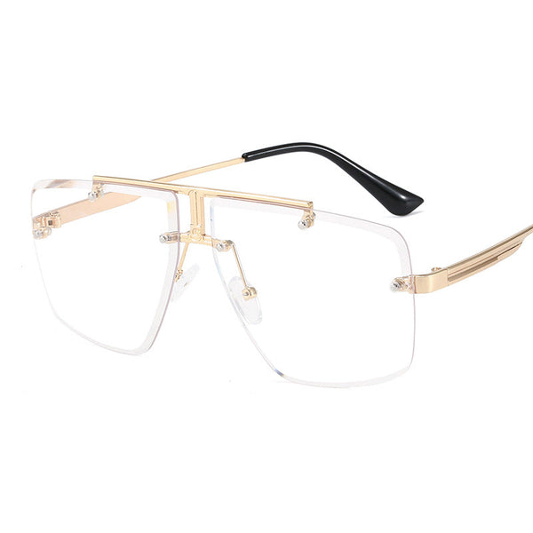 Rimless Sunglasses Fashion Casual Polarized Sunglasses