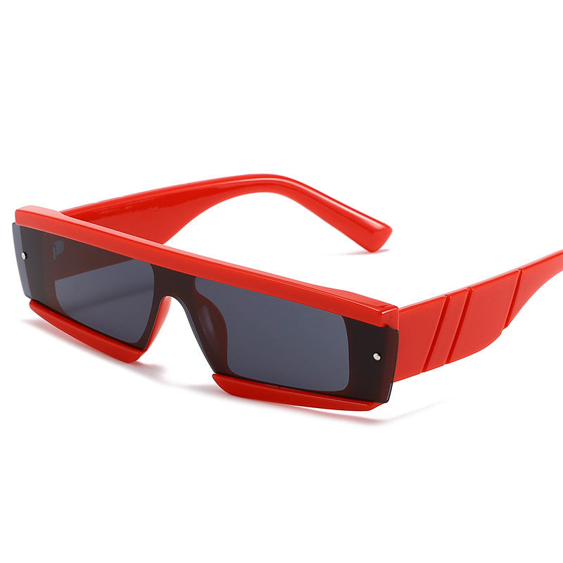 One-Piece Color Sunglasses Summer Jelly Color Trend Sunglasses Net Red Modern Personality Glasses