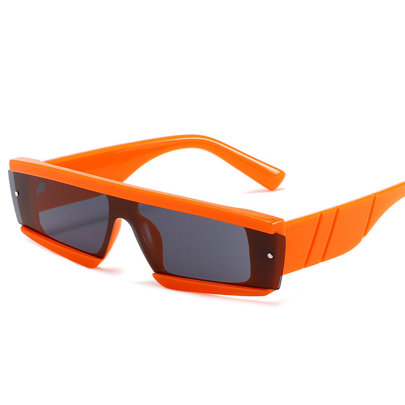 One-Piece Color Sunglasses Summer Jelly Color Trend Sunglasses Net Red Modern Personality Glasses