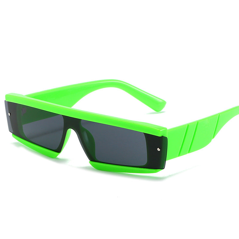 One-Piece Color Sunglasses Summer Jelly Color Trend Sunglasses Net Red Modern Personality Glasses