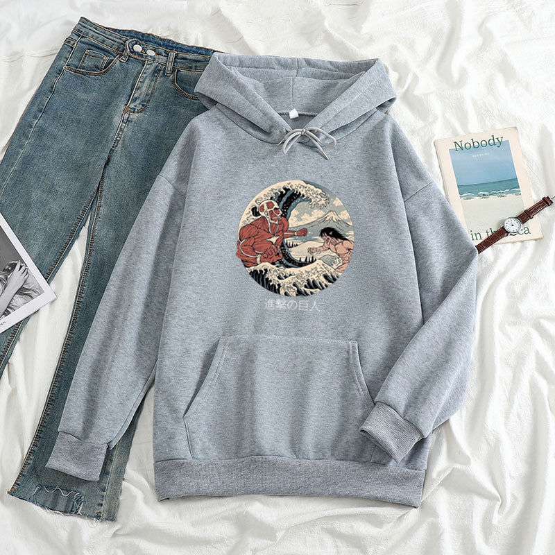 Autumn And Winter New Hoodie With Velvet Sweater