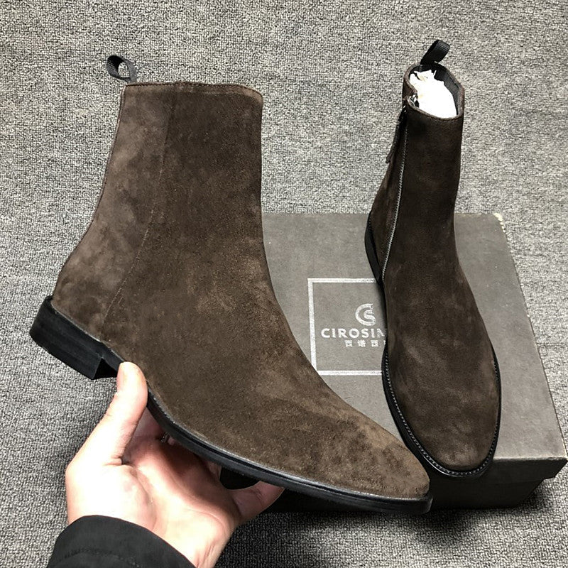 High-Top Zipper Boots