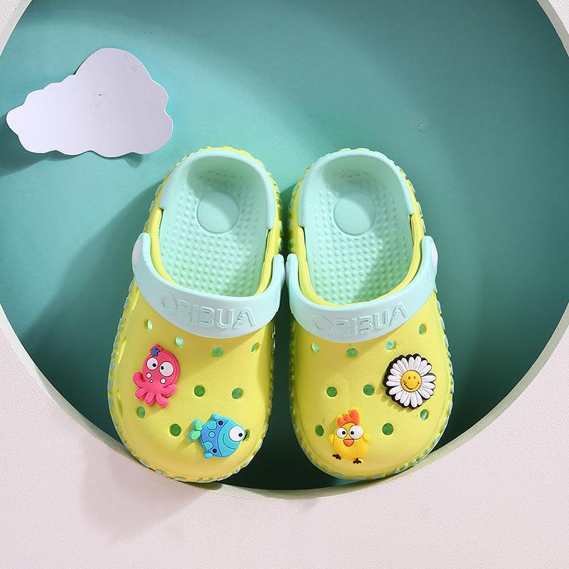 Hole Shoes Baby Baotou Toddler Slippers