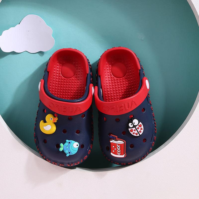 Hole Shoes Baby Baotou Toddler Slippers