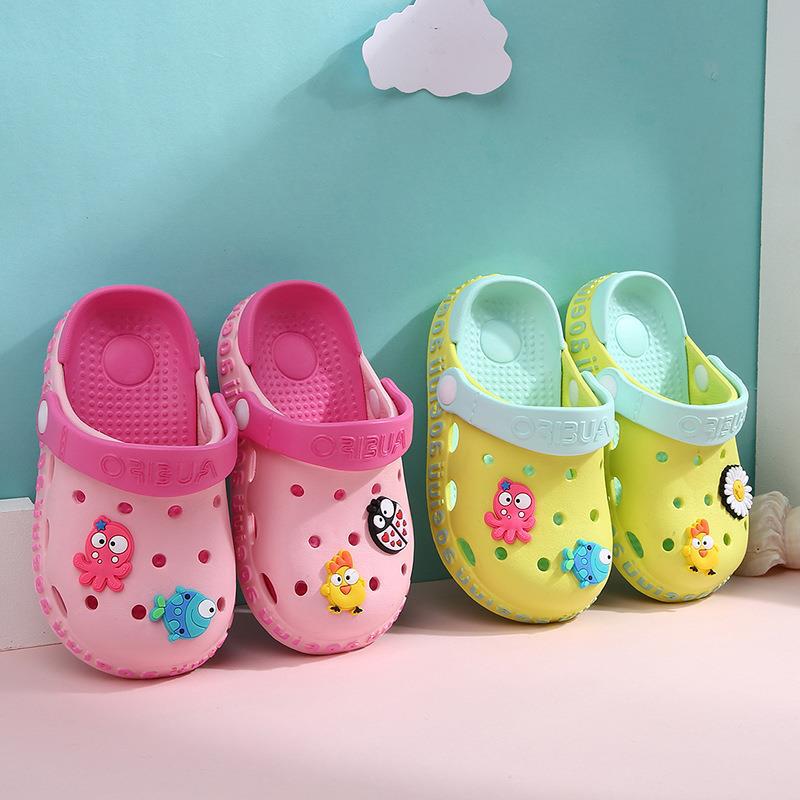 Hole Shoes Baby Baotou Toddler Slippers