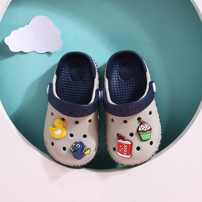 Hole Shoes Baby Baotou Toddler Slippers