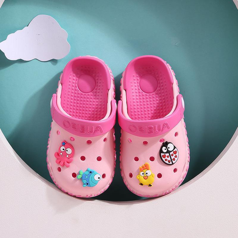 Hole Shoes Baby Baotou Toddler Slippers