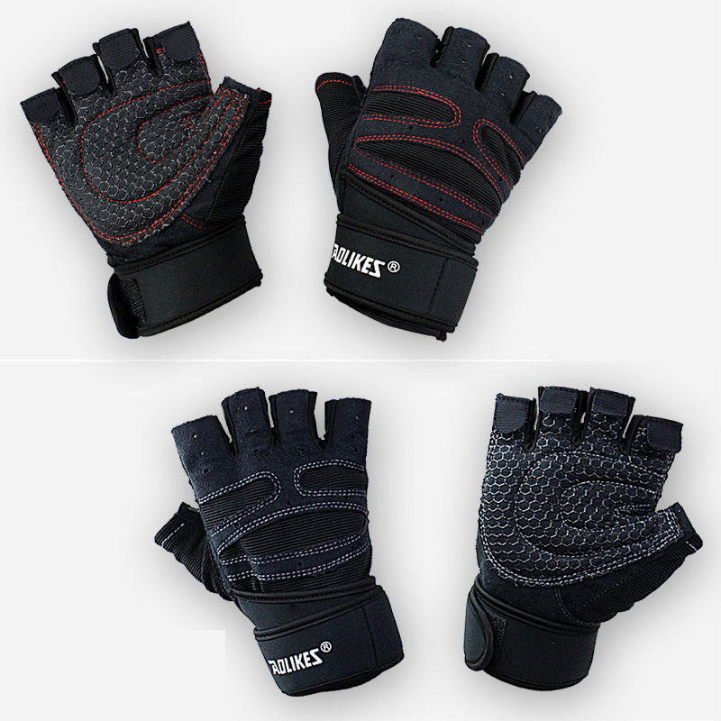 Fitness Gloves Exercise Equipment Dumbbell Exercise Weightlifting Half-Finger Gloves