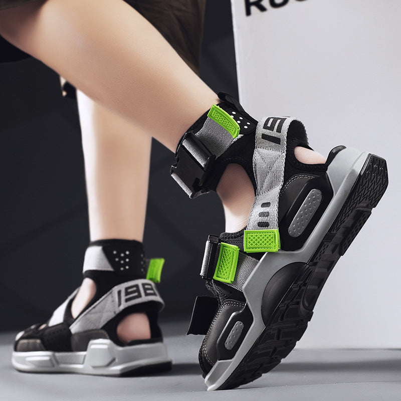 High-Top Korean Style Trendy Men's Casual Breathable Sandals
